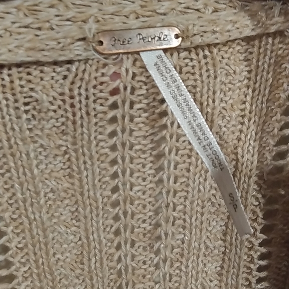 Tan size small cardigan Free People - Picture 2 of 7